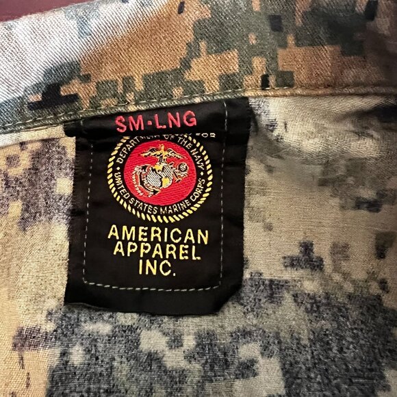 US Marine Corps Blouse Woodland Marpat Camouflage MCCUU Mens Size Small-Long - Picture 4 of 12